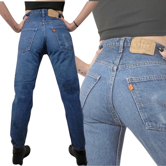 Vintage Levi’s 505 Orange Tab Straight Leg Jeans 20505-0217 Made in USA 80’s - Picture 7 of 16